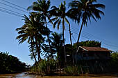 Inle Lake Myanmar. All the buildings are constructed on piles. Residents travel around by canoe, but there are also bamboo walkways and bridges over the canals, monasteries and stupas. 